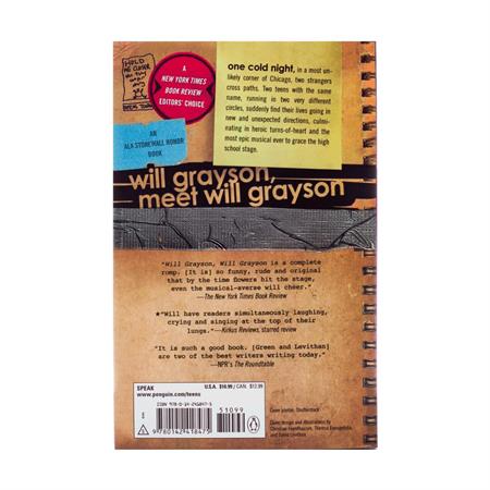 Will Grayson Will Grayson by David Levithan John Green back